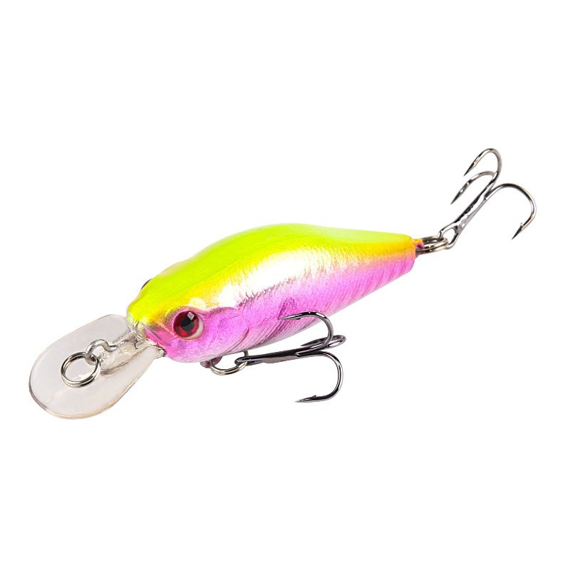 Noise Bead Long Distance Diving Rock Fat Minnow Bait 7.1cm7g Strengthen Three Hooks Fishing Gear Products_desvips.com