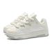 2025 Fashion Sneakers Women's Artificial PU Splicing Low Help Lace-Up Non-Slip Wear-Resistant Running Shoes 35-40_desvips.com