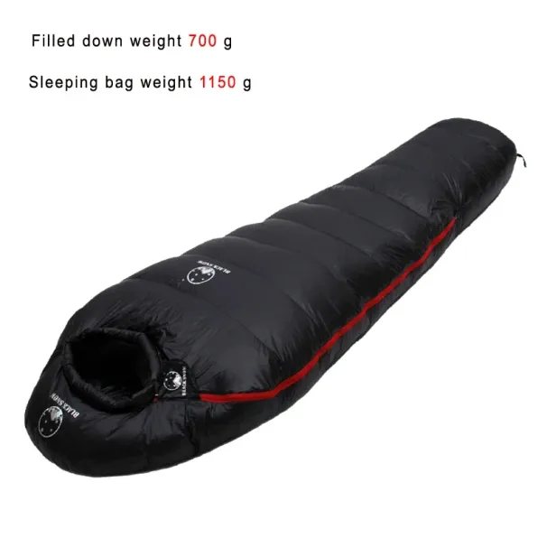 Very Warm White Goose Down Filled Adult Mummy Style Sleeping Bag Fit For Winter Thermal 4 Kinds Of Thickness Camping Tra_desvips.com