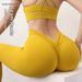 Women's High-Waisted Peach Shaped V Neck Yoga Pants Hip Lifting Fitness Sporty Chrysanthemum Patterned Sports & Outdoor Apparel_desvips.com