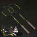 Badminton Racket Set Of Two Carbon Fiber Material For Adults And Children_desvips.com