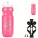Bicycle Water Bottle Sports Water Bottle For Mountain Bike Sports With Dust Cover PC Single Color Plastic Water Bottle + Water Bottle Holder_desvips.com
