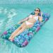 Summer Environmentally Friendly PVC Water Floating Pad Foldable Single Backrest Recliner Multi Color Inflatable Hole Thickened Floating Row_desvips.com