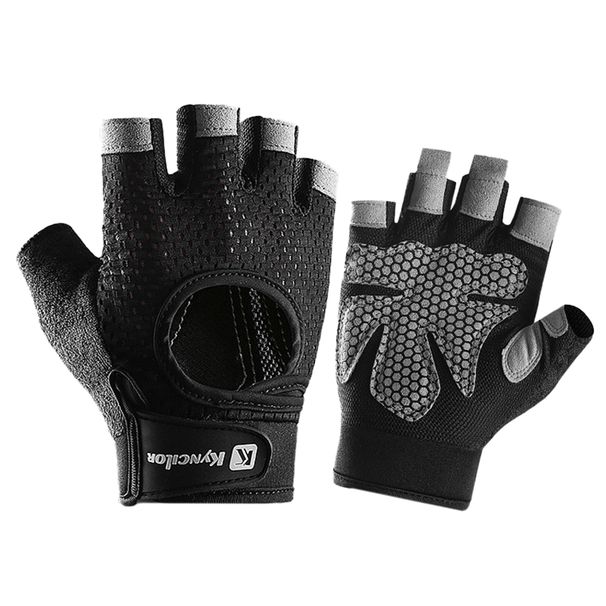 SportLife 1 Pair Workout Gloves Half Finger Palm Protection Nylon Breathable Exercise Gloves Gym Gloves For Fitness_desvips.com
