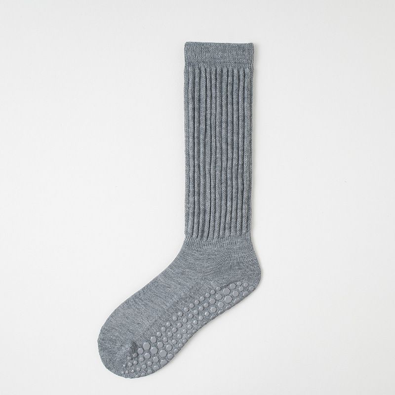 Women's Thickened Yoga Socks Terry Cloth Sole Non Slip Warm Calf Slouch Sports Fitness Spring Autumn_desvips.com