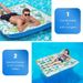 Double Inflatable Hole Floating Water Toy Pvc Inflatable Product With Pillow Water Floating Bed_desvips.com