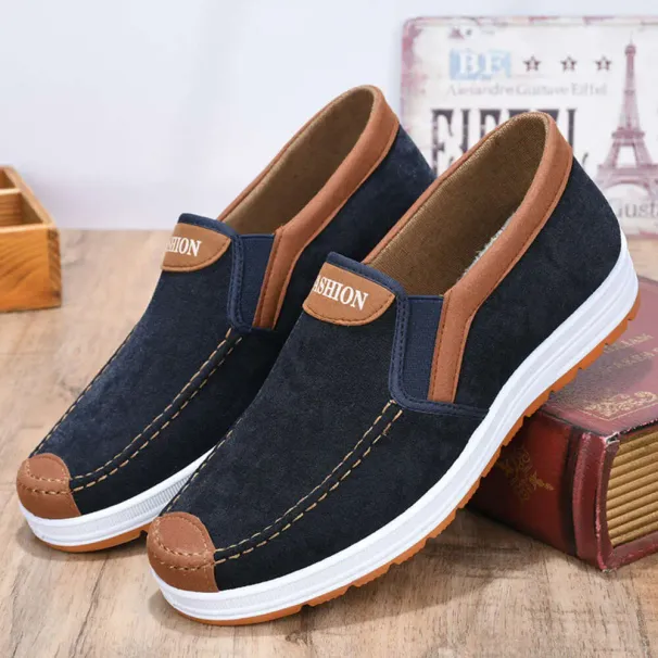 Beijing Ddmysaturn Old Men Casual Breathable One Foot For Dad S Wear Resistant And Anti Slip Work Cloth Shoes Canvas_desvips.com
