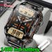 Military Sturdy Men's Smart Watch 1400mAh Battery Outdoor GPS LED Flashlight 10ATM Waterproof Bluetooth Calling Function_desvips.com