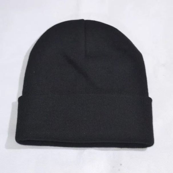 Winter Knitted Solid Color Casual Versatile Wool Unisex Warm Cold Head Wrap Hat Slouchy Spring Autumn_desvips.com