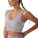 Seamless Knitted Sand Washed Sports Underwear Shockproof Push Up Clothes Running Training Yoga Bra_desvips.com