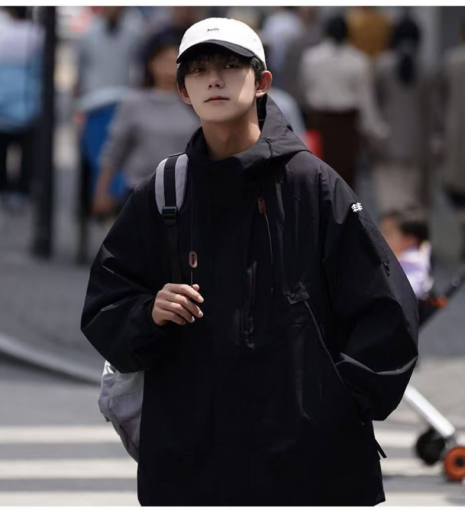 Autumn Style Outdoor Casual Jacket Windproof Waterproof Breathable Lightweight Hard Shell Jacket Men And Women Same Sports Jacket Top_desvips.com