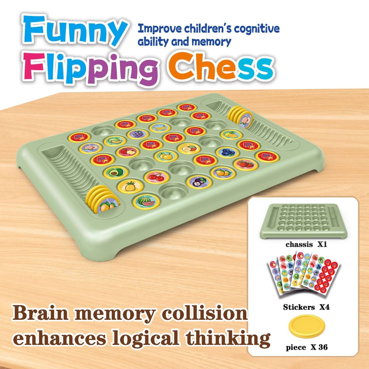 A Variety Of Tabletop Battle & Memory Chess | Parent-Child Interactive Matching Pairs | Educational Concentration Training Toys_desvips.com