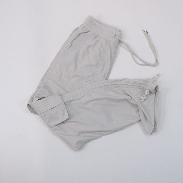 RenMou American Straight Parachute Pants, Thin, Loose Drawstring, Casual Outdoor Running, Fitness Pocket Pants Exclusive Supply_desvips.com
