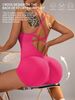 One-Piece Yoga Jumpsuit Skinny Short Sportswear Woman Gym Clothing Workout Clothes Fitness Stretch Bodysuit For Women_desvips.com