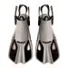New professional diving fins silicone adjustable swimming professional diving training snorkeling equipment cross mirror supply_desvips.com