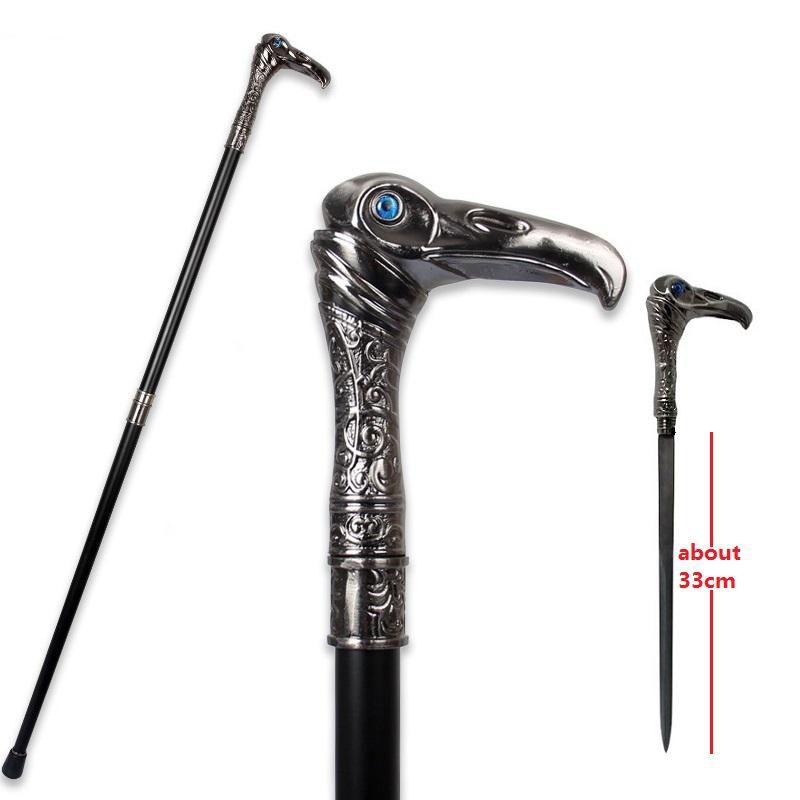 2024 Eagle-Head Luxury Walking Canes For Men Decorative Walking Cane Man Elegant Fashion Vintage Hand Cane 93cm With 33cm Sword_desvips.com