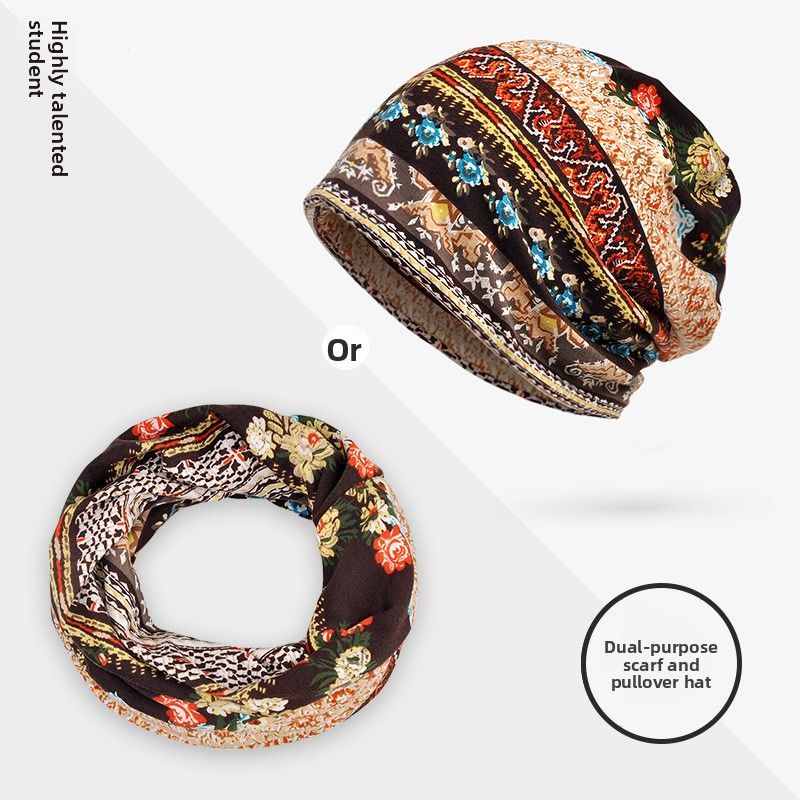 Source Factory Thin Pullover For Women And Men, Youth Summer Printed Versatile Sun Protection Dual-use Scarf Hat,_desvips.com