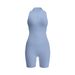 PeakGo Cross-Border Exclusive European And American Size Yoga Jumpsuit With Zipper, Turn-Down Collar, Peach Nude Feel,_desvips.com