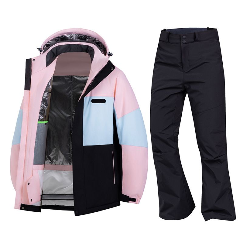 Ski Suit Set, Single And Double Skis, Men's And Women's Snow Jacket, Outdoor Windproof Slim Fit Ski Pants_desvips.com