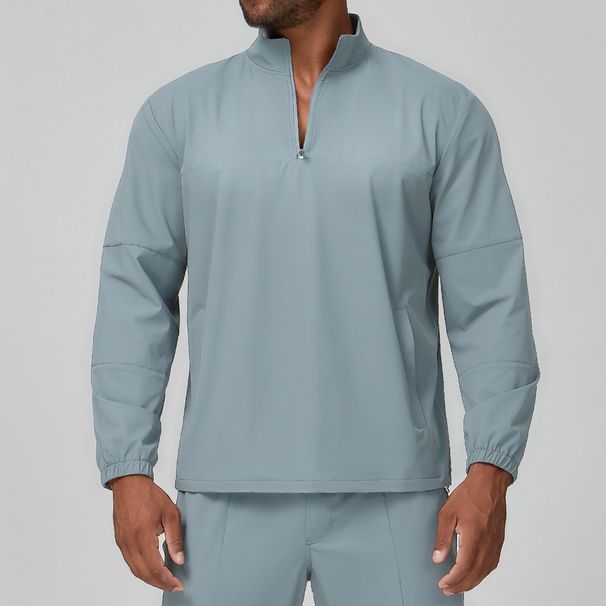 KOOSSOASIS Men's Stand-up Collar Sports Casual Zipper Long-Sleeve City Commuting Outdoor Hiking Mountaineering Thin Jacket 1138_desvips.com