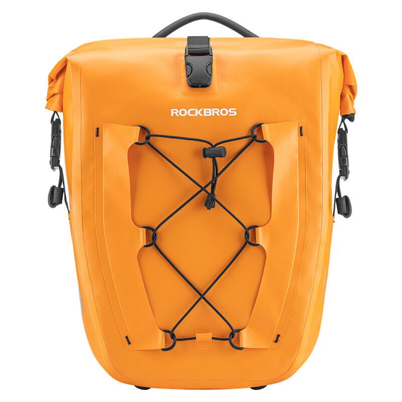 ROCKBROS Bicycle Rack Bag, 100% Waterproof, 25L - 32L Capacity, 5 Colors_desvips.com