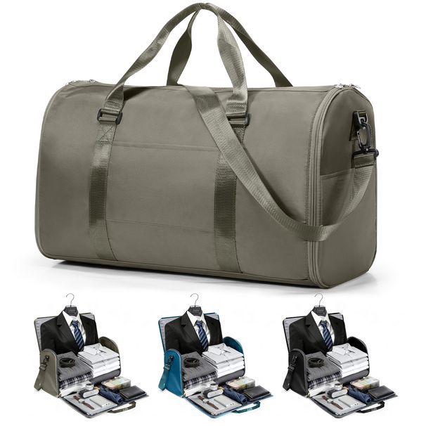 Men's Women Garment Large Capacity Suit Holders Travel Convertible Clothing Storage Bag, Handbag Crossbody Bag_desvips.com