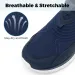 Fitville Wide MenS SlipOn Running Shoes Lightweight Breathable Outdoor Casual Sports Walking Sneakers For Swollen Feet_desvips.com