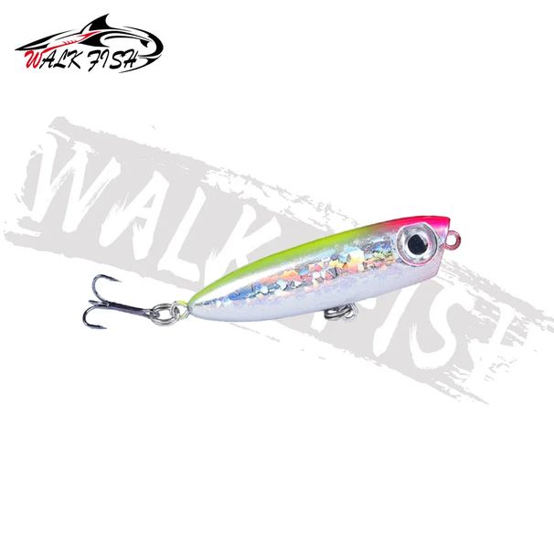 WALK FISH 1PCS 45mm/3.5g New Popper Pencil Lure Topwater Floating Lure For Pesca Bait Hard Bait Wobbler Bait Fishing Lures_desvips.com