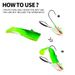 Willow Blade Non-Tipping Lead Head Anti-Hook Bottom Lure JIG Soft Worm Hook With Rotating Spinner_desvips.com