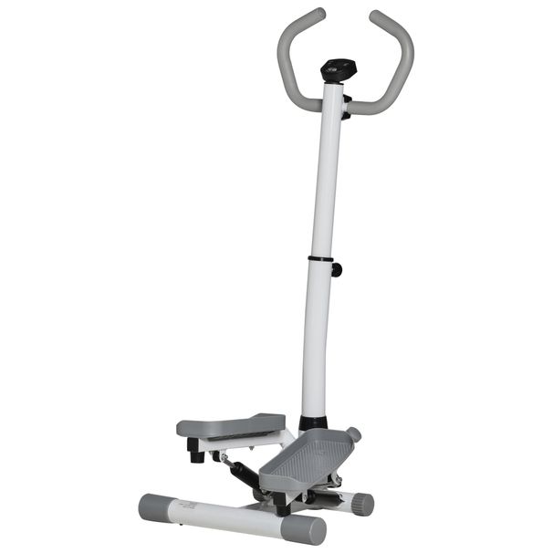 Stepper Heimtrainer Für Zuhause Mit LCD-Bildschirm Einstellbare Geschwindigkeit Metall ABS 55 X 53 X 118-128 Cm_desvips.com