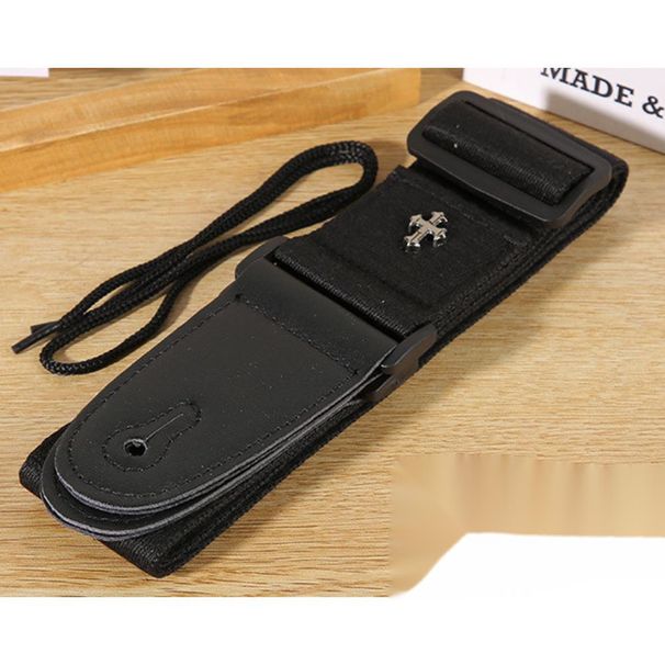 Guitar Strap Manufacturer Wholesale Cross-shaped Cotton Shoulder Straps For Folk Electric Guitars, Basses, And Ukuleles_desvips.com