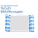 Striped Hammock, Adult Inflatable Water Leisure Lounge Chair, Foldable With Mesh Float_desvips.com