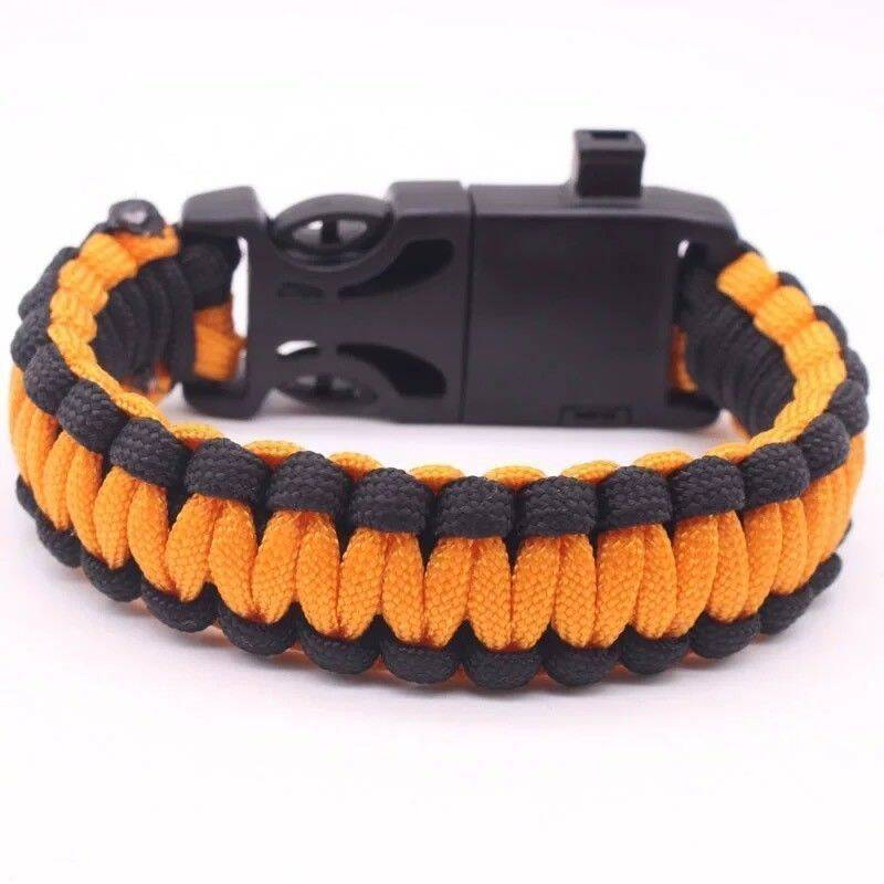Bracelet, Life-saving Bracelet, Seven Core Rope, Woven Survival Whistle, Flint, Large Compass, Umbrella Rope_desvips.com