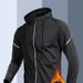 Fitness Clothes, Men's Fleece Sports Speed Drying Jacket, Hooded Autumn Cycling Long Sleeved Morning Running Tra_desvips.com