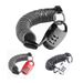 ROCKBROS helmet lock mini bike motorbike lock cable lock combination lock_desvips.com