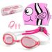 Children's Swim Goggles Swim Cap Set HD Waterproof Anti-fog Goggles For Boys And Girls Professional Swimming Equipment_desvips.com