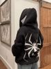 Halloween Unique Men And Women Sweatshirt Y2k Couple Large Size Spider-Man Zip Hoodie_desvips.com