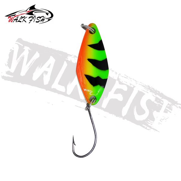WALK FISH 1Pcs 3.6g 29mm Spoon Bait Trout Lure Metal Colorful Painting Copper Artificial Fishing Lures Trout Perch Fishing Gear_desvips.com