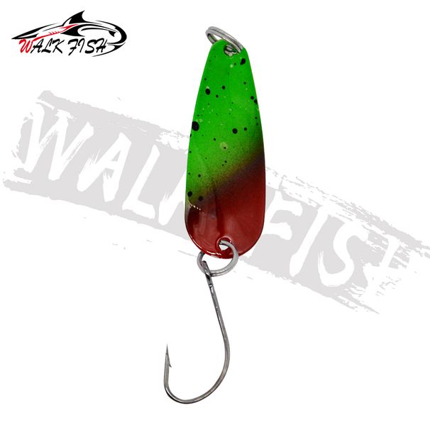 WALK FISH 1Pcs 33mm 1.6g Metal Spoons Fishing Lure Single Hook Copper Jig Artificial Fake Lures Area Fishing Gear Trout Sea Bass_desvips.com