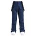 001 Women's Men's Slim Fit Snowboard And Warm Thickened Bib Ski Pants_desvips.com