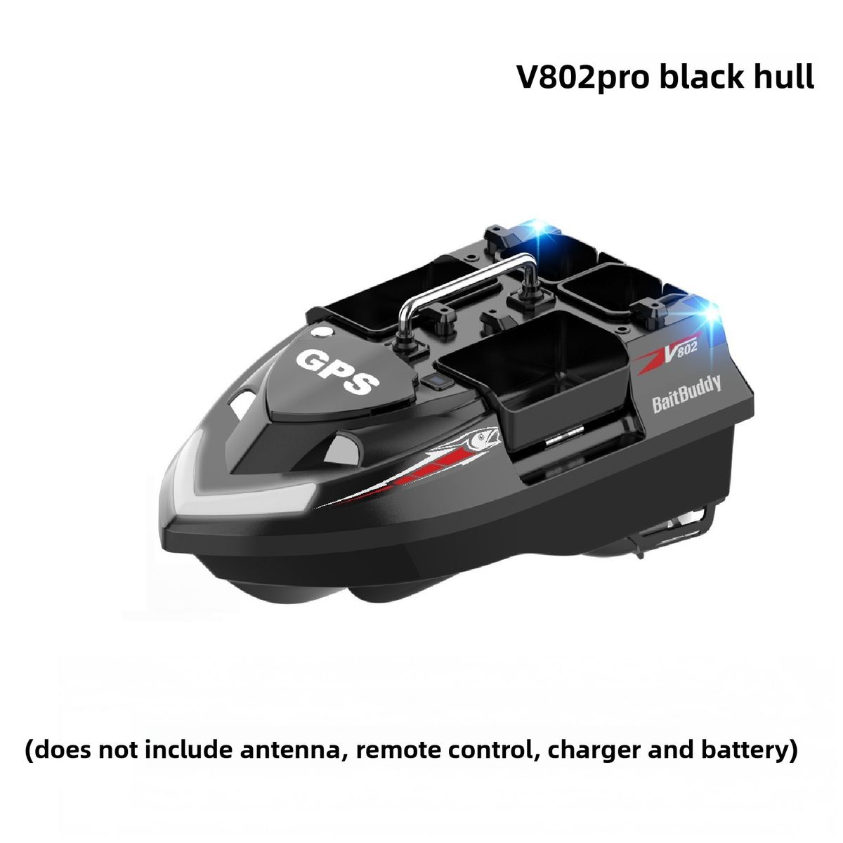 2025 New V802Pro Remote Control Nesting Boat GPS Precision Positioning Efficient Fishing Tool 4 Feed Hoppers 3KG Bait_desvips.com