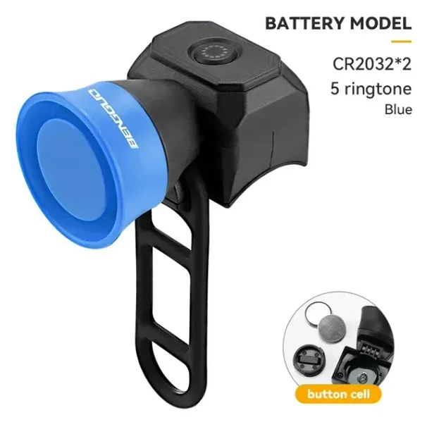 New Bicycle Horn Mountain Bike USB Charging Waterproof Electronic Bike Bell Riding Equipment Children's Scooter Accessories_desvips.com