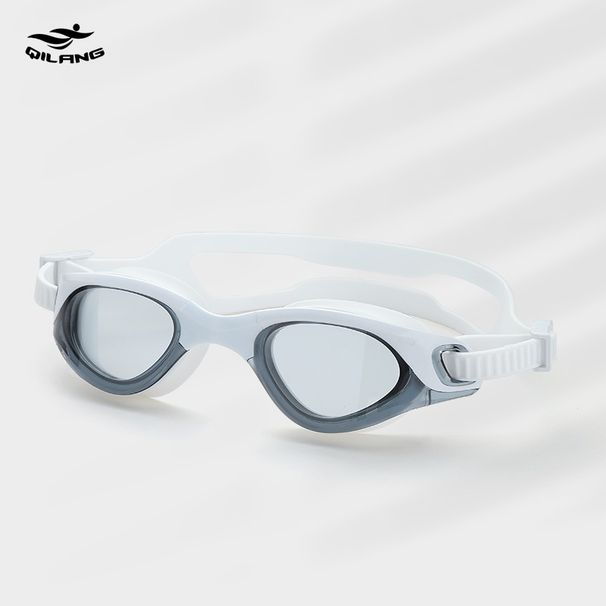 Adult Swim Unisex Fashion HD Anti-Fog Swimming Goggles With Earplugs Waterproof Silicone Eye Protection Glasses_desvips.com