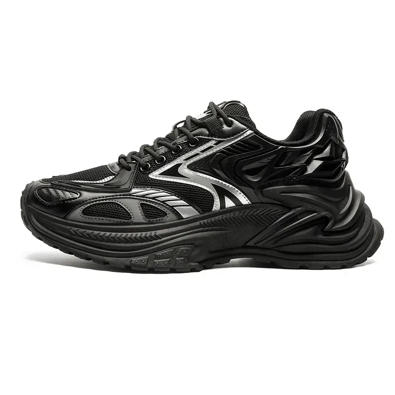 designer Shoes 2026 New Men's Chunky Dad Fashionable Mesh Breathable Sports Sneakers Casual Mecha Style Platform Shoes_desvips.com