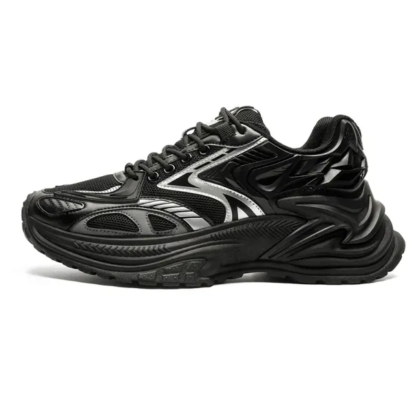designer Shoes 2026 New Men's Chunky Dad Fashionable Mesh Breathable Sports Sneakers Casual Mecha Style Platform Shoes_desvips.com