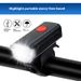 New Model Lighting USB Charging Night Mountain Bike High Brightness Front Light Bicycle Riding Accessories Set_desvips.com