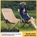 Wen Yan Supply High Back Moon Portable Fishing Stool Art Student Sketching Outdoor Camping Folding Chair_desvips.com