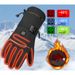Cross-Border Trade Thermal Three-Level Cold-Proof Outdoor Cycling Skiing Electric Heating Windproof Touchscreen Gloves_desvips.com