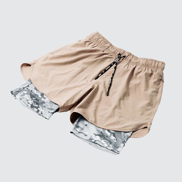 Men's Quick-Dry Running Shorts - Breathable Workout Shorts With Zipper Pockets & Inner Liner - Lightweight Athletic Training Shorts_desvips.com