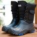 Men's Winter Snow Boots With Steel Studs - Waterproof Slip-Resistant Insulated Fishing Shoes For Outdoor Hiking & Hunting_desvips.com